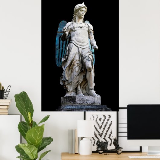 Saint Michael Poster (Heimbüro)