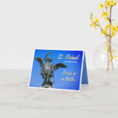 Saint Michael Prayer Grußkarte Karte (Gelbe Blume)