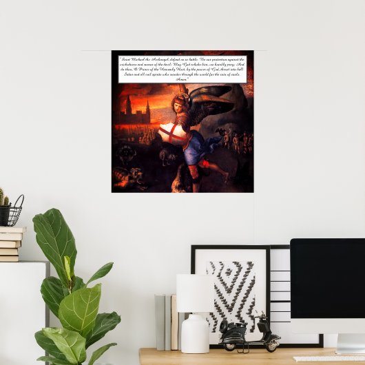 Saint Michael Prayer Poster (Heimbüro)