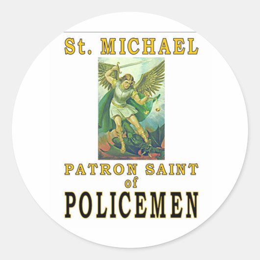 SAINT MICHAEL RUNDER AUFKLEBER (Vorderseite)
