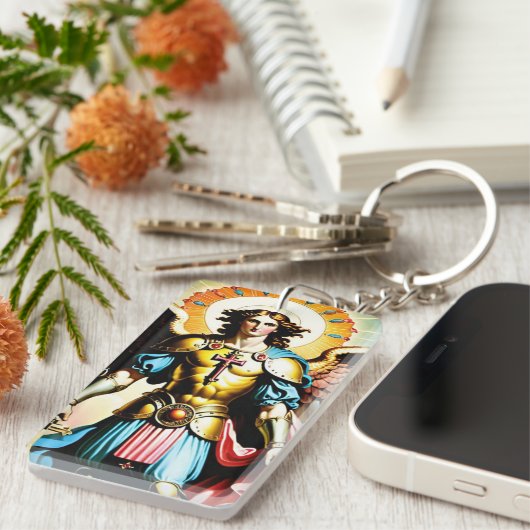 Saint Michael Schlüsselanhänger (Vorderseite rechts)