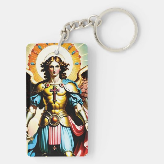 Saint Michael Schlüsselanhänger (Rückseite)