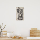 Saint Michael the Archangel by Hans Holbein Poster (Küche)