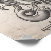 Saint Michael the Archangel by Hans Holbein Poster (Ecke)