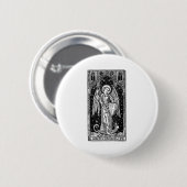 Saint Michael The Archangel Defeating Satan Christ Button (Vorne & Hinten)
