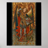 Saint Michael The Archangel Defeating Satan Christ Poster (Vorne)