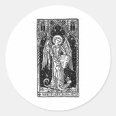 Saint Michael The Archangel Defeating Satan Christ Runder Aufkleber (Vorderseite)