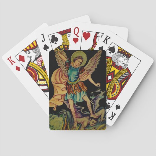 Saint Michael The Archangel Playing Cards Spielkarten (Rückseite)