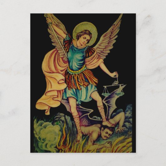 Saint Michael The Archangel Postkarte (Vorderseite)