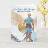 Saint Michael the Archangel Protection Gruß Karte (Gelbe Blume)