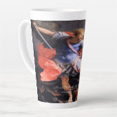 Saint Michael The Archangel Quis ut Deus Milchtasse (Linke Ecke)
