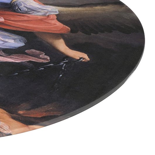 Saint Michael The Archangel Quis ut Deus Schneidebrett (Ecke)