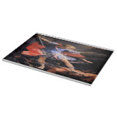 Saint Michael The Archangel Quis ut Deus Schneidebrett (Ecke)