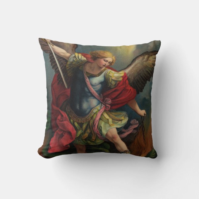 Saint Michael the Archangel Throw Kissen (Vorderseite)
