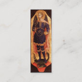 SAINT MICHAEL THE ARCHANGEL with DRAGON Mini Visitenkarte (Rückseite)
