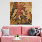 Saint Michael und der Drache Leinwanddruck (Insitu (Wohnzimmer))