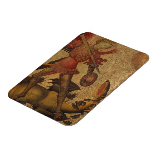 Saint Michael und der Drache Magnet (Linke Seite)