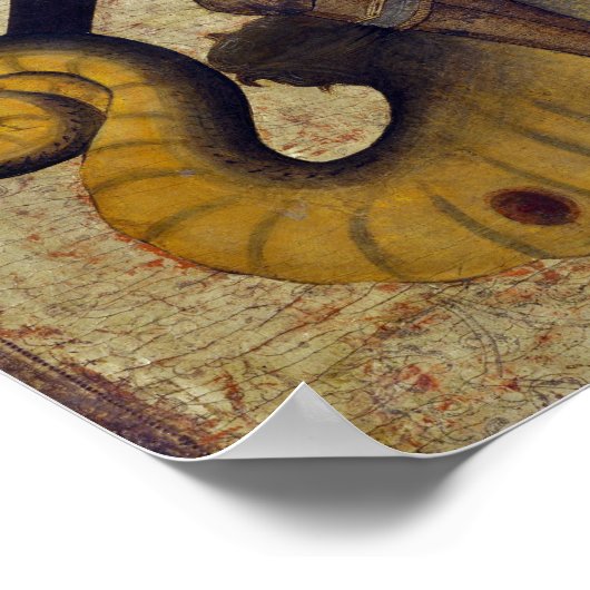 Saint Michael und der Drache Poster (Ecke)