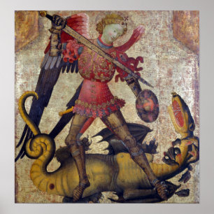 Saint Michael und der Drache Poster