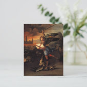 Saint Michael und der Drache Postkarte (Stehend Vorderseite)