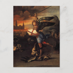 Saint Michael und der Drache Postkarte