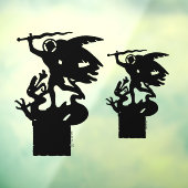 Saint Michael und Dragon Fensteraufkleber (Blatt 3)