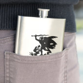 Saint Michael und Dragon Flachmann (Beispiel)