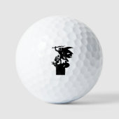 Saint Michael und Dragon Golfball (Vorderseite)