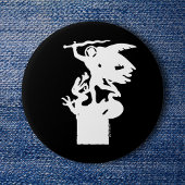 Saint Michael und Dragon (in Weiß) Button