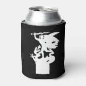 Saint Michael und Dragon (in Weiß) Dosenkühler (Kanne Vorderseite)