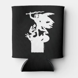 Saint Michael und Dragon (in Weiß) Dosenkühler