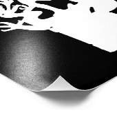 Saint Michael und Dragon (in Weiß) Fotodruck (Ecke)