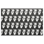 Saint Michael und Dragon (in Weiß) Stoff (Fat Quarter (45,7 x 55,9 cm))