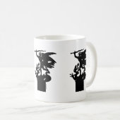 Saint Michael und Dragon Kaffeetasse (VorderseiteRechts)