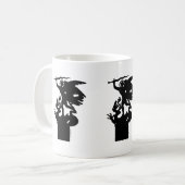 Saint Michael und Dragon Kaffeetasse (Vorderseite Links)