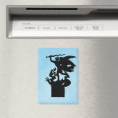 Saint Michael und Dragon Magnet (In Situ (Geschirrspüler))