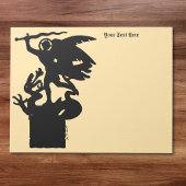 Saint Michael und Dragon Notizblock