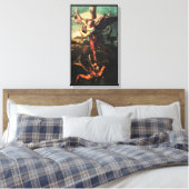 SAINT MICHAEL VANGUISHING SATAN LEINWANDDRUCK (Insitu (Schlafzimmer))