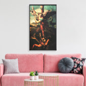 SAINT MICHAEL VANGUISHING SATAN LEINWANDDRUCK (Insitu (Wohnzimmer))