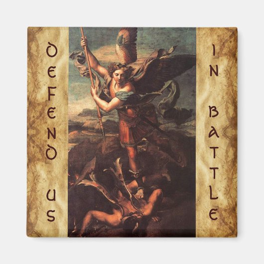 SAINT MICHAEL VANGUISHING SATAN MAGNET (Vorne)