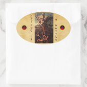 SAINT MICHAEL VANGUISHING SATAN OVALER AUFKLEBER (Tasche)