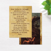 SAINT MICHAEL VANGUISHING SATAN Prayer Card (Schreibtisch)