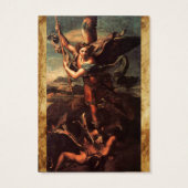 SAINT MICHAEL VANGUISHING SATAN Prayer Card (Rückseite)