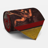 SAINT MICHAEL VANGUISHING SATAN ,Ruby Krawatte (Gerollt)