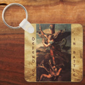SAINT MICHAEL VANGUISHING SATAN SCHLÜSSELANHÄNGER (Vorderseite)