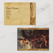 SAINT MICHAEL VANGUISHING SATAN VISITENKARTE (Vorne/Hinten)