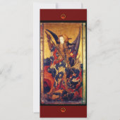 Saint Michael Vanguishing the Devil, Red ruby Einladung (Vorderseite)