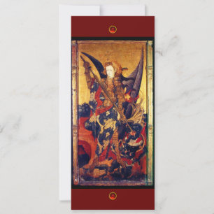 Saint Michael Vanguishing the Devil, Red ruby Einladung