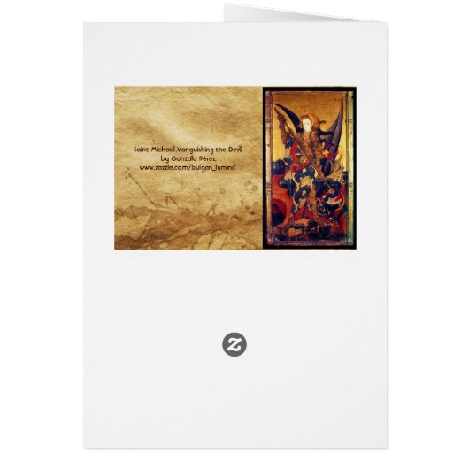 Saint Michael Vanguising the Devil Gebet (Hinten)