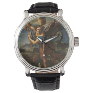 Saint Michael Vanquishing Satan Armbanduhr